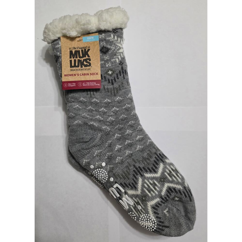 MUK LUKS NWT Women's Cabin Socks ONE SIZE FITS MOST